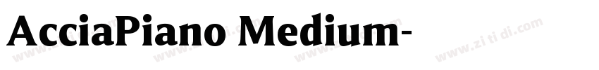 AcciaPiano Medium字体转换